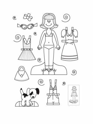 Раскраски Одевалки