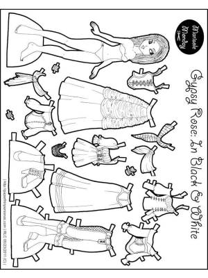 Раскраски Одевалки