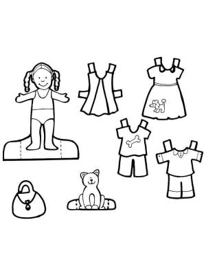 Раскраски Одевалки