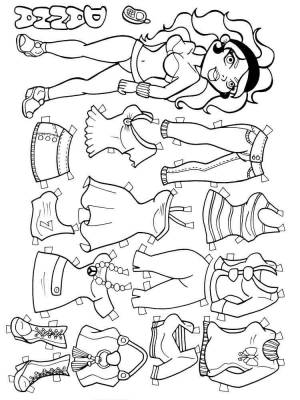 Раскраски Одевалки