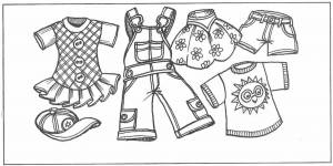 Раскраски Одежда для детей 4 5 лет