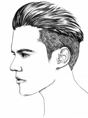 Мужские стрижки нарисованные