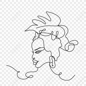 Абстрактный штриховой рисунок человеческое лицо лист укладка волос,профиль,эскиз листа изображение_Фото номер 380376919_PSD Формат изображения_ru