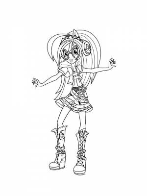 Картинка Радужный рок раскраска в формате