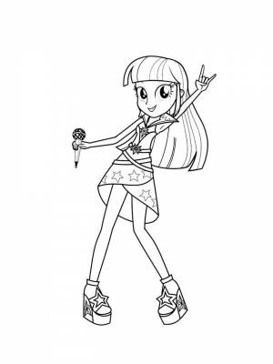 Раскраски Радужный рок   в формате