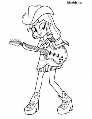Раскраски Эквестрия Герлз