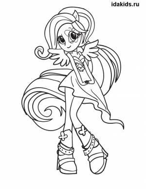 Раскраски Эквестрия Герлз