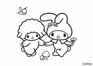 Раскраска Май Мелоди и Пиано