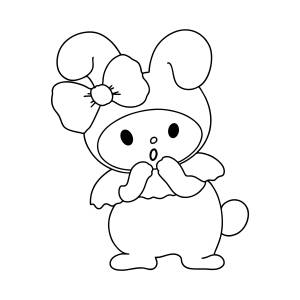 Раскраска Кролик Мелоди ♥ Онлайн и !