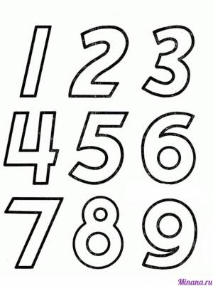 Раскраска цифры