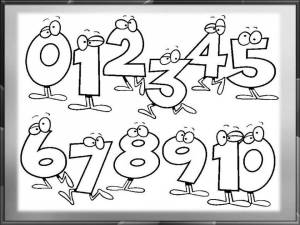 Раскраски Цифры лор