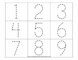 Раскраски Раскраска Цифры от 1 до 9 Цифры