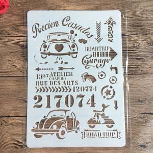 Трафареты для самостоятельной живописи, номер автомобиля , 29 х21 см, раскраска для скрапбукинга, рельефная декоративная альбомная бумага