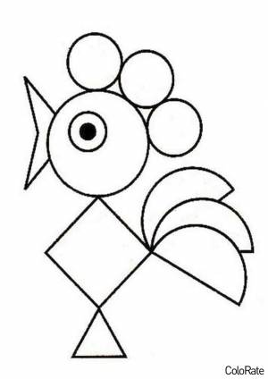 Раскраска Петушок