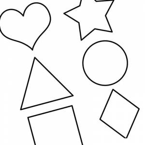 Раскраска геометрические фигуры круг квадрат треугольник