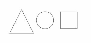 Раскраски Круг квадрат треугольник для детей 3 4 лет