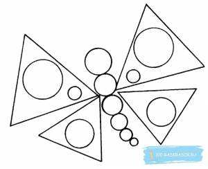 Легкий рисунок из геометрических фигур