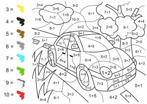 Математические раскраски для мальчиков