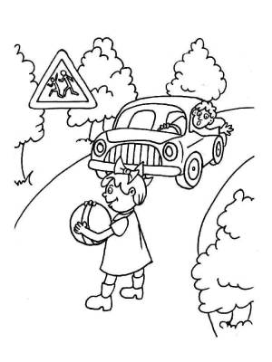 Раскраски ПДД