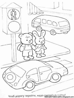 Раскраски Пдд для детского сада