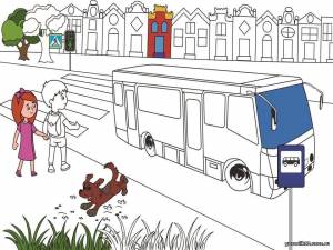 Раскраска ПДД