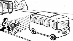 Картинки раскраски по пдд для детского сада и для школы