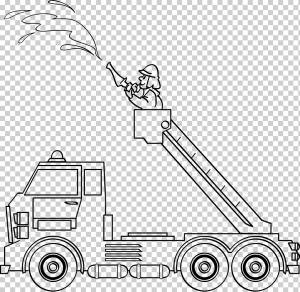 Ausmalbild Пожарная служба Книжка-раскраска Пожарная машина Autoladder, feuerwehrauto, угол, ребенок, комната png