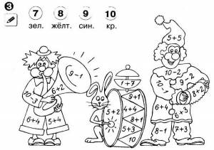 Математические раскраски с примерами