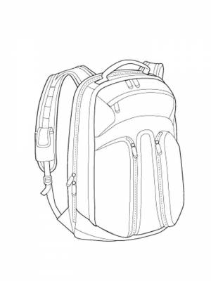 Раскраска Портфель