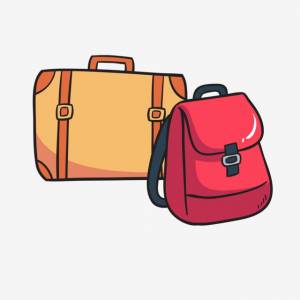 вещи для багажа рюкзак школьный рюкзак PNG , портфель, путешествия отпуск, соответствие багажа PNG картинки и пнг рисунок для й загрузки