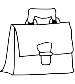 Раскраска Портфель