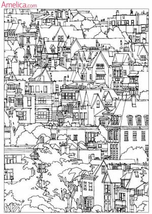 сложные раскраски для взрослых антистресс