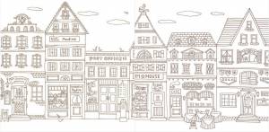 Раскраска дома в городе