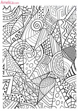 сложные раскраски для взрослых антистресс Amelica