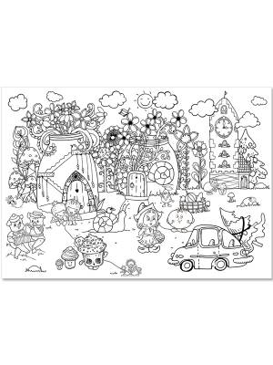 расскраска Woozzee Сказочный город, цены на Мегамаркет