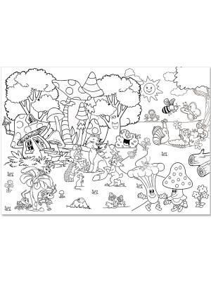 расскраска Woozzee Сказочный город