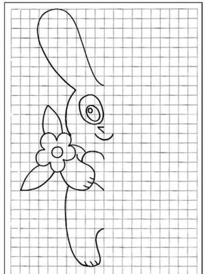 Раскраски по клеточкам   в формате