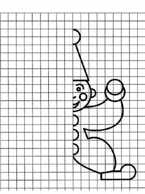 Раскраска по клеточкам  онлайн