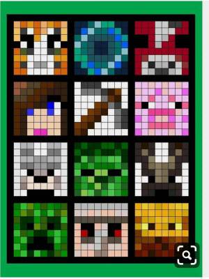 Картинки По клеточкам майнкрафт