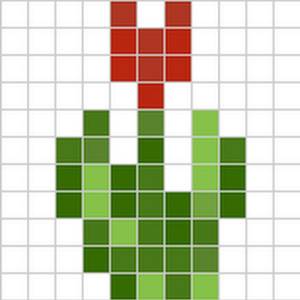 Майнкрафт рисунки по клеточкам цветы