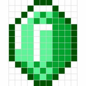 Майнкрафт рисунки по клеточкам изумруд