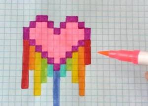 Рисунки по клеточкам в тетради