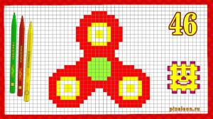 Рисунки по клеточкам телефон