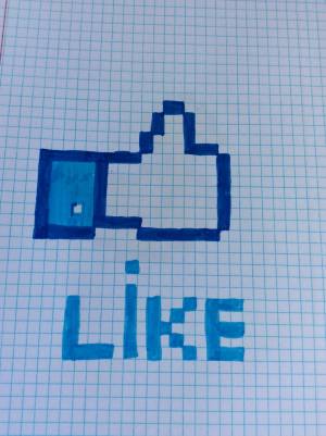 Рисунки по клеточкам тик ток