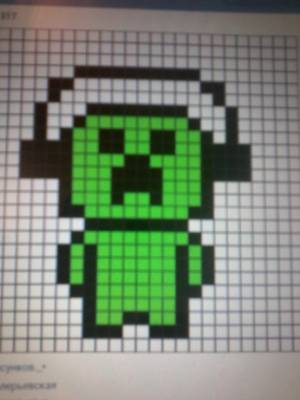 Айфон по клеточкам