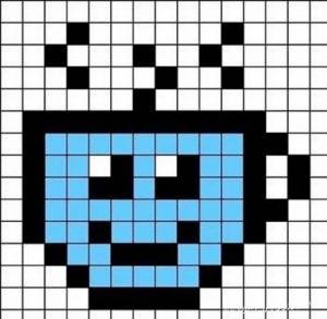 Легкие рисунки по клеточкам в тетради