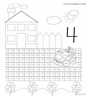 Раскраски аскраски, Раскраска Прописи цифры Прописи цифры