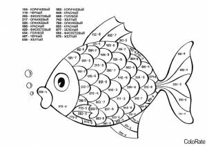 Раскраска Сложение и вычитание до 1000