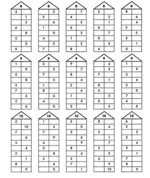 Домики состав числа 2