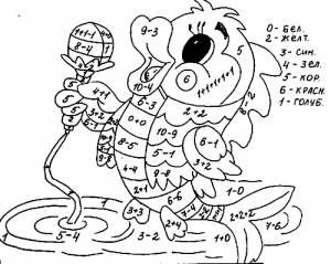 Раскраски для детей с примерами